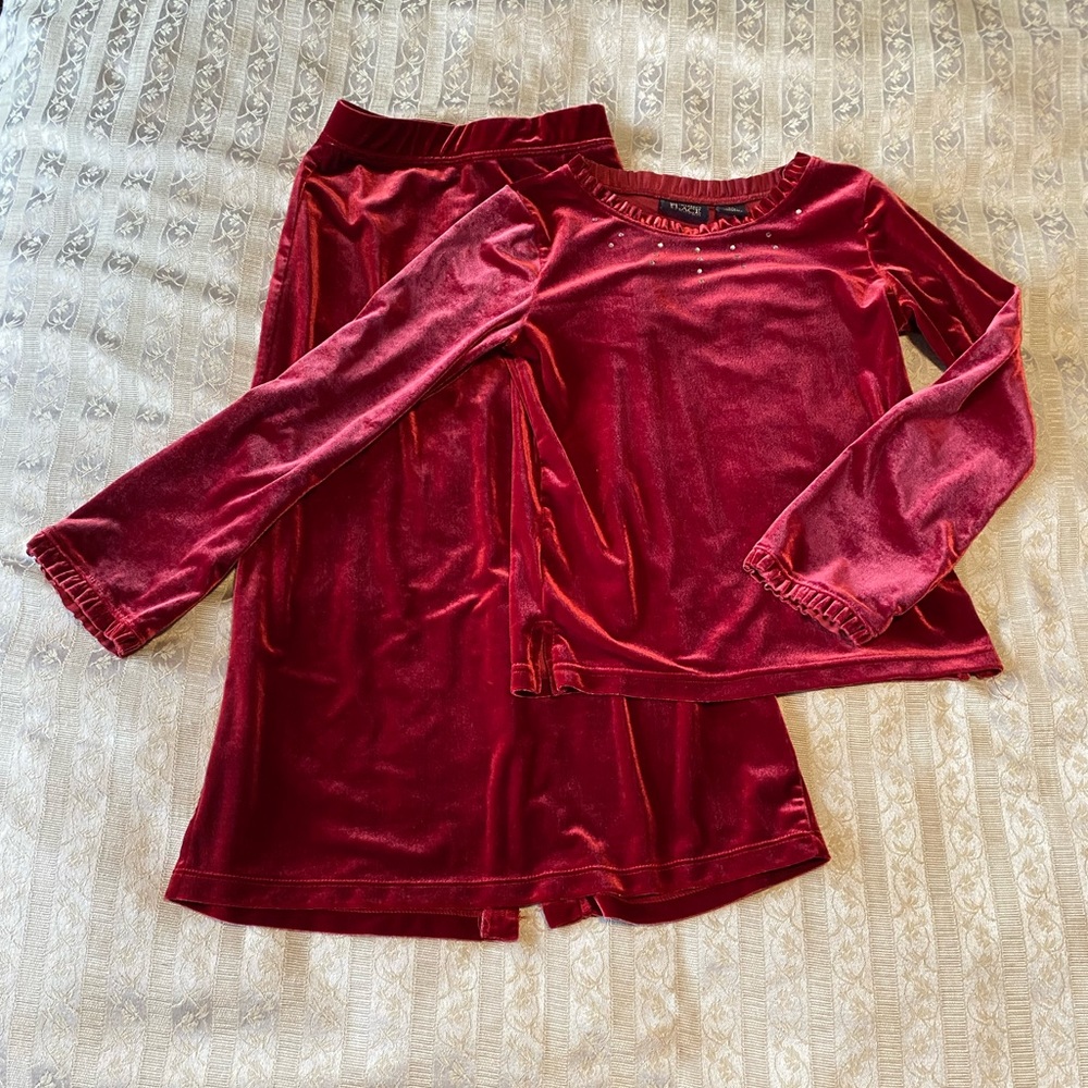 The Children's Place Red Velvet Kids Matching Set